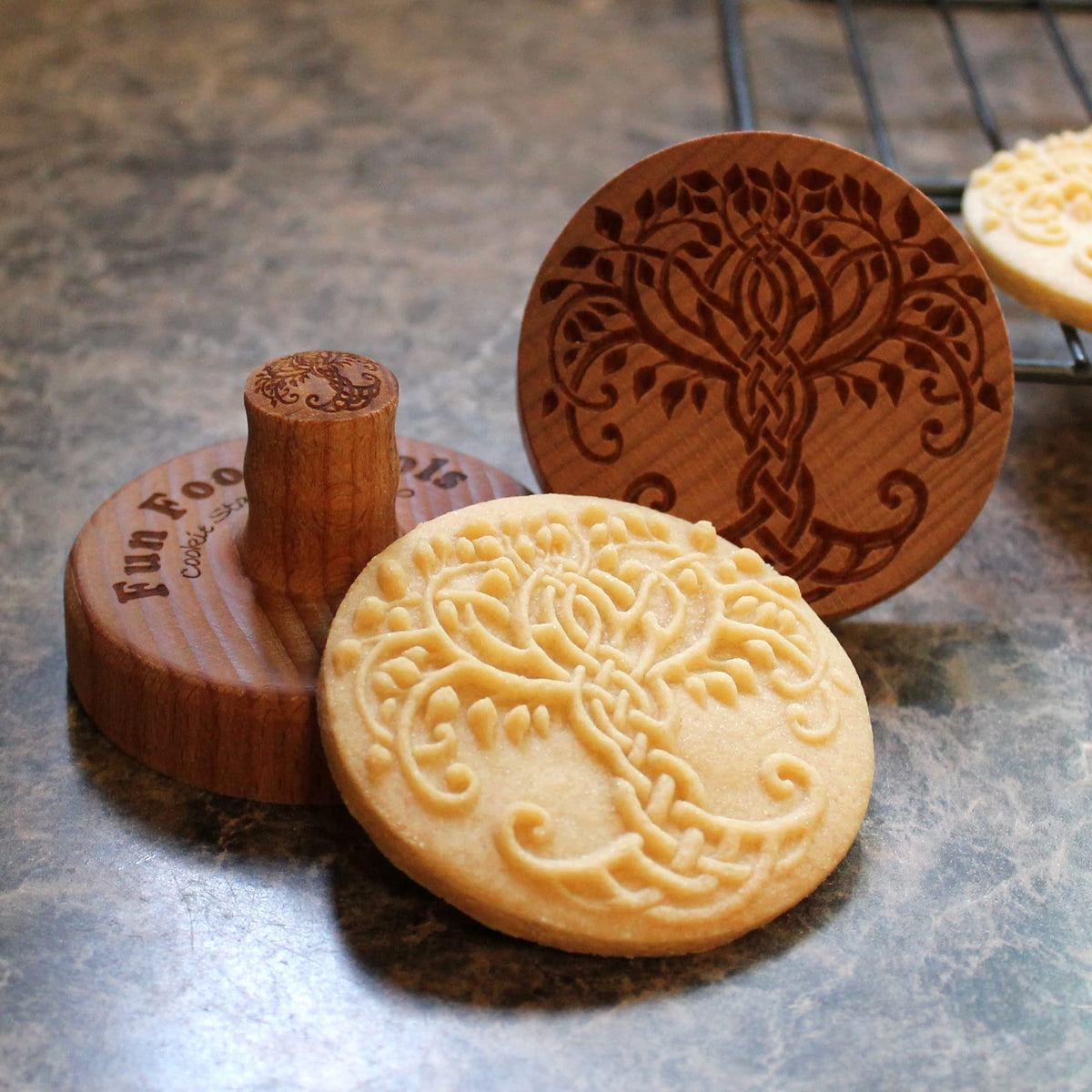 Fun Food Tools, Wood Cookie Stamp, 2.5 Inch (Chartres Cathedral CS-056)
