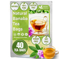 FreshDrinkUS, Premium 40 Banaba Tea Bags, 100% Natural & Pure from Banaba Leaves. Loose Leaf Banaba Herbal Tea. No Sugar, No Caffeine, No Gluten, Vegan.