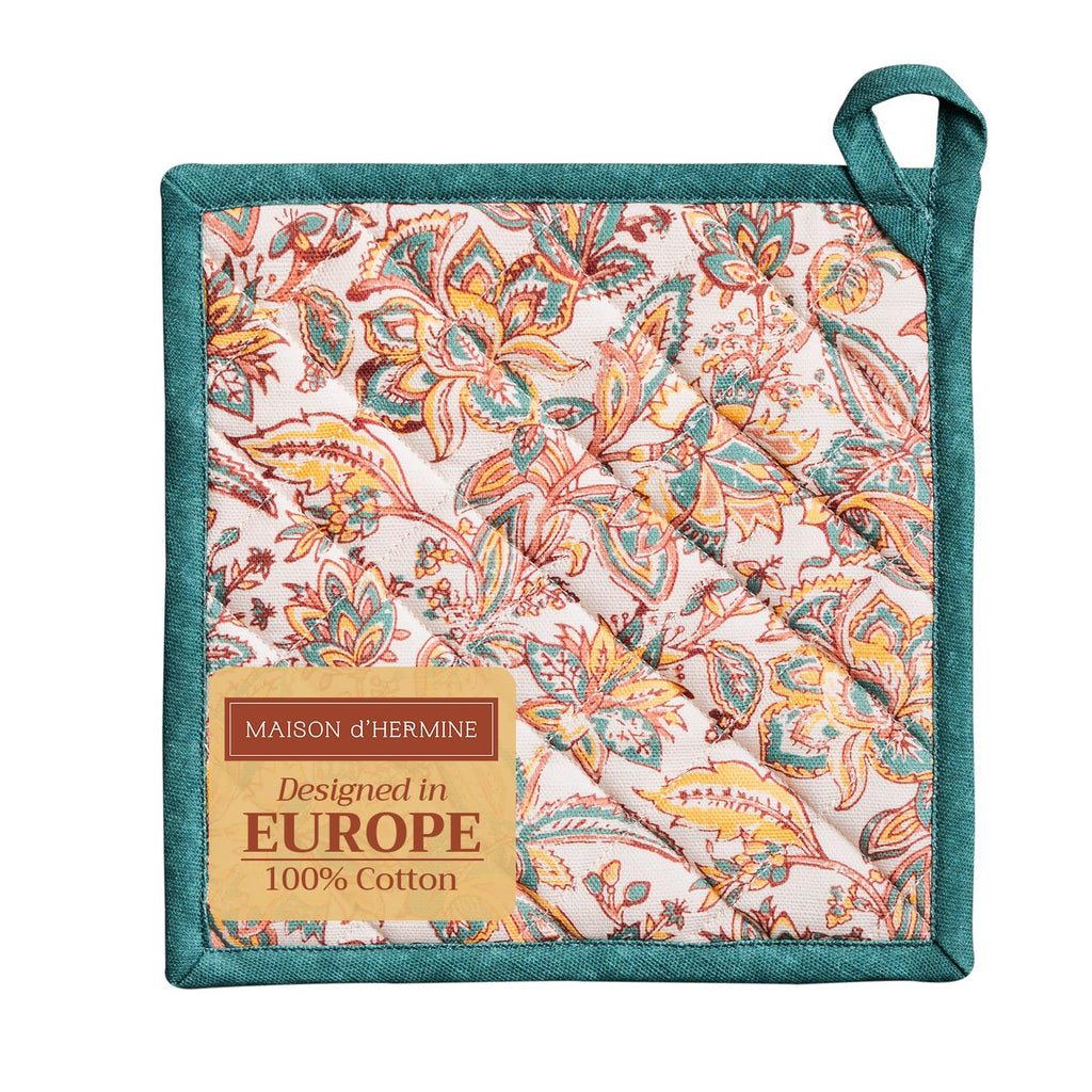 Maison d' Hermine Pot Holders 100% Cotton Potholders (8" x 8", Pack of 1)
