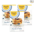 Simple Mills Almond Flour Pancake & Waffle Mix, Original - Gluten Free, Plant Based, Paleo Friendly, Breakfast 10.7 Ounce (Pack of 3)