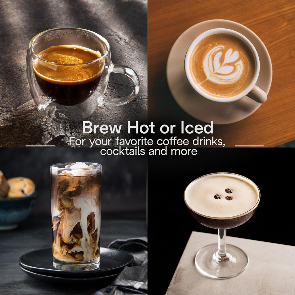 De'Longhi Dedica Duo Compact Espresso Machine - Cold Brew Coffee Maker with Milk Frother Wand- for Espresso, Hot & Iced Coffee, Cappuccinos, Lattes & Home Barista Brewing, Pistachio Green