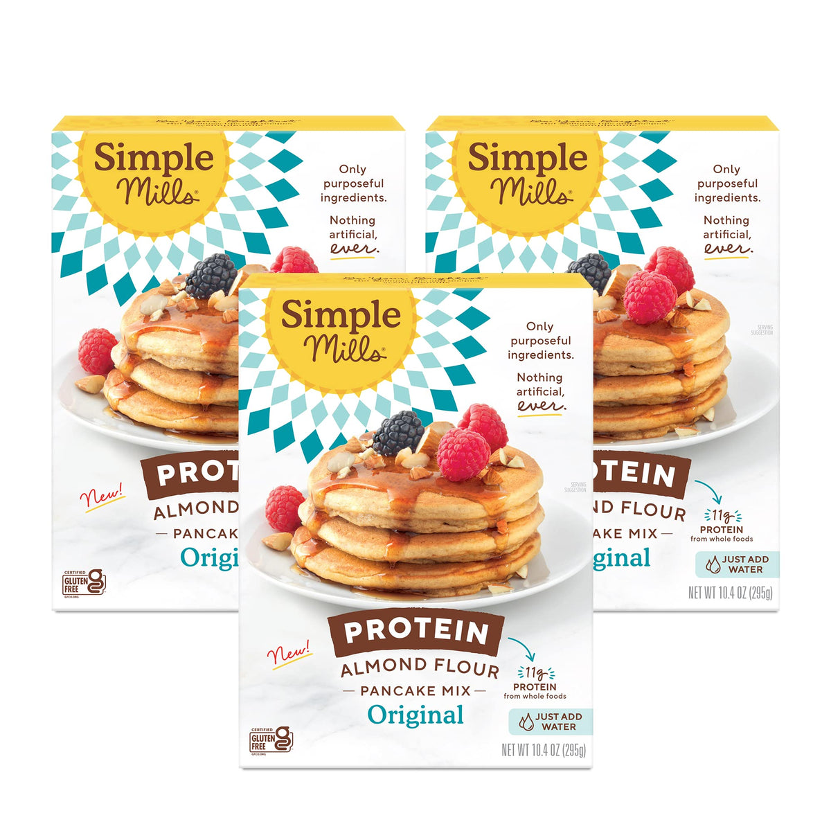Simple Mills Almond Flour Pancake and Waffle Mix, Pumpkin, 1pk, 10.7oz