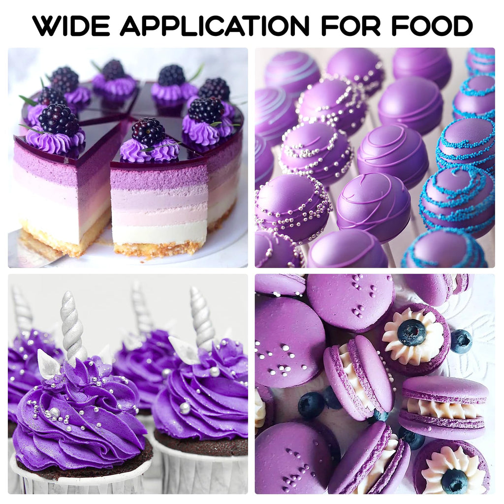 Violet Gel Food Coloring – 4.5 oz Professional Grade Concentrated Food Dye, Gel Based Coloring for Icing, Baking, Cake Decorating & Cookies