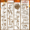 Fall Stencils for Crafts Reusable Fall Stencils for Painting on Wood 6"
