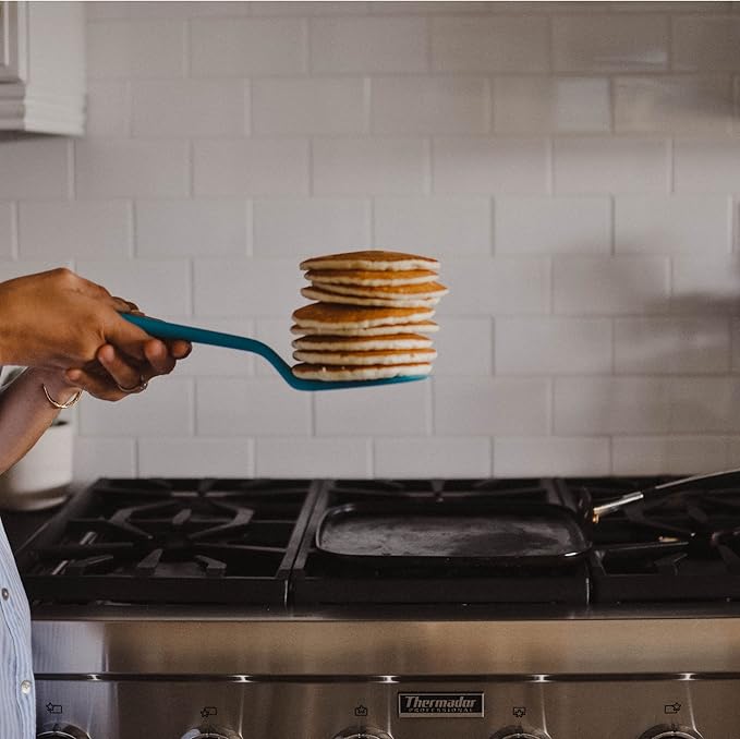 GIR: Get It Right Silicone Turner Spatula - 13-Inch Studio - Heat Resistant To 425°F & Fiberglass Core - Ergonomic & Nonplastic Non-Scratch Design - Dishwasher-Friendly Kitchen Tool