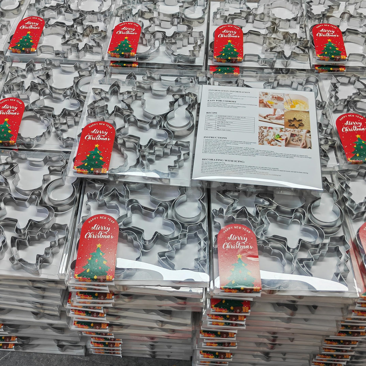 MrCookie 4" Large Christmas Cookie Cutters Set,Thickened Stainless Steel