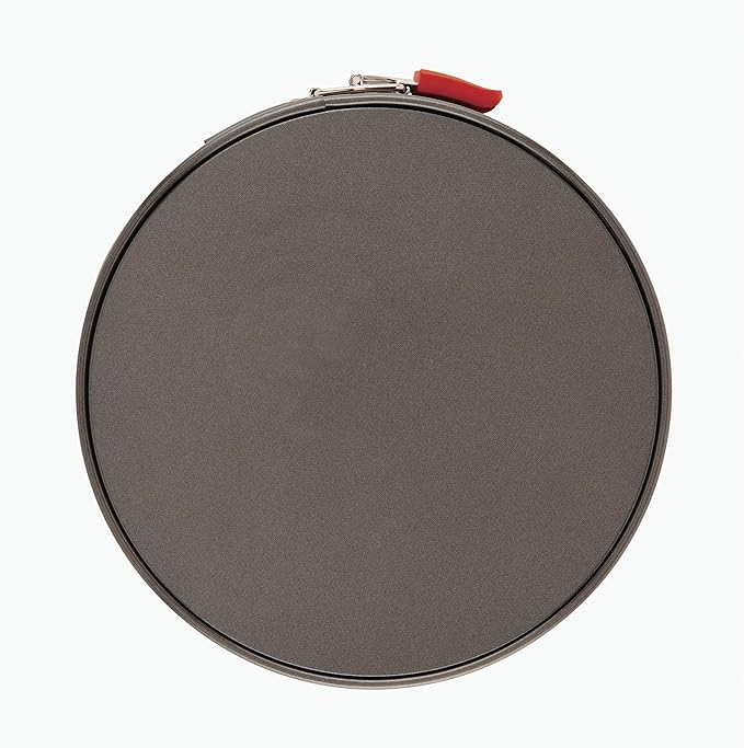Rachael Ray Oven Lovin' Nonstick Bakeware Springform Baking Pan With Grips / Nonstick Springform Cake Pan With Grips / Nonstick Cheesecake Pan With Grips, Round - 9 Inch, Gray