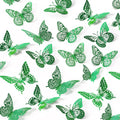 SAOROPEB 3D Butterfly Wall Decor 48 Pcs Purple Butterfly Decorations