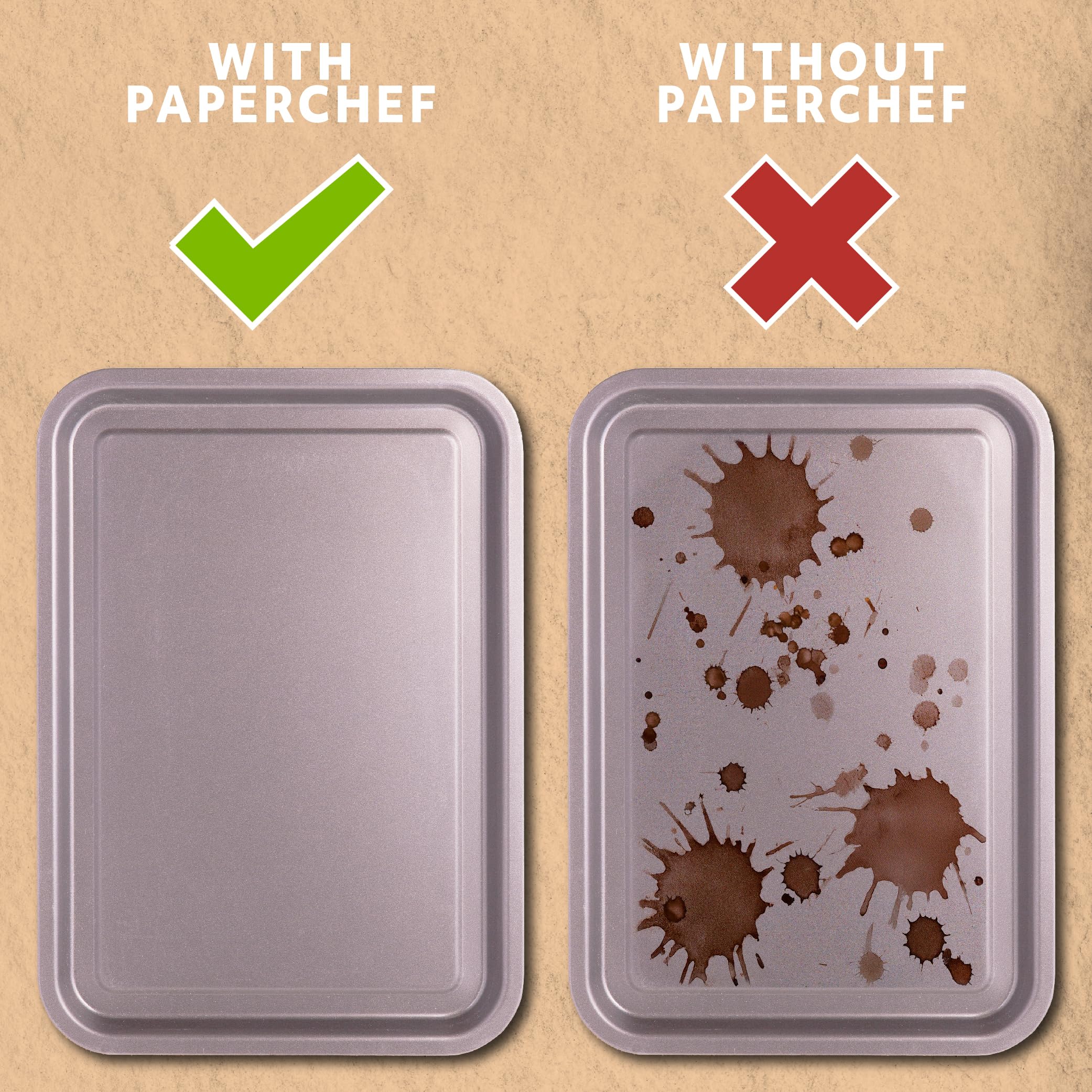 PaperChef Variety Pack Parchment Cups XL, Large, Mini, Nonstick 3 Pack