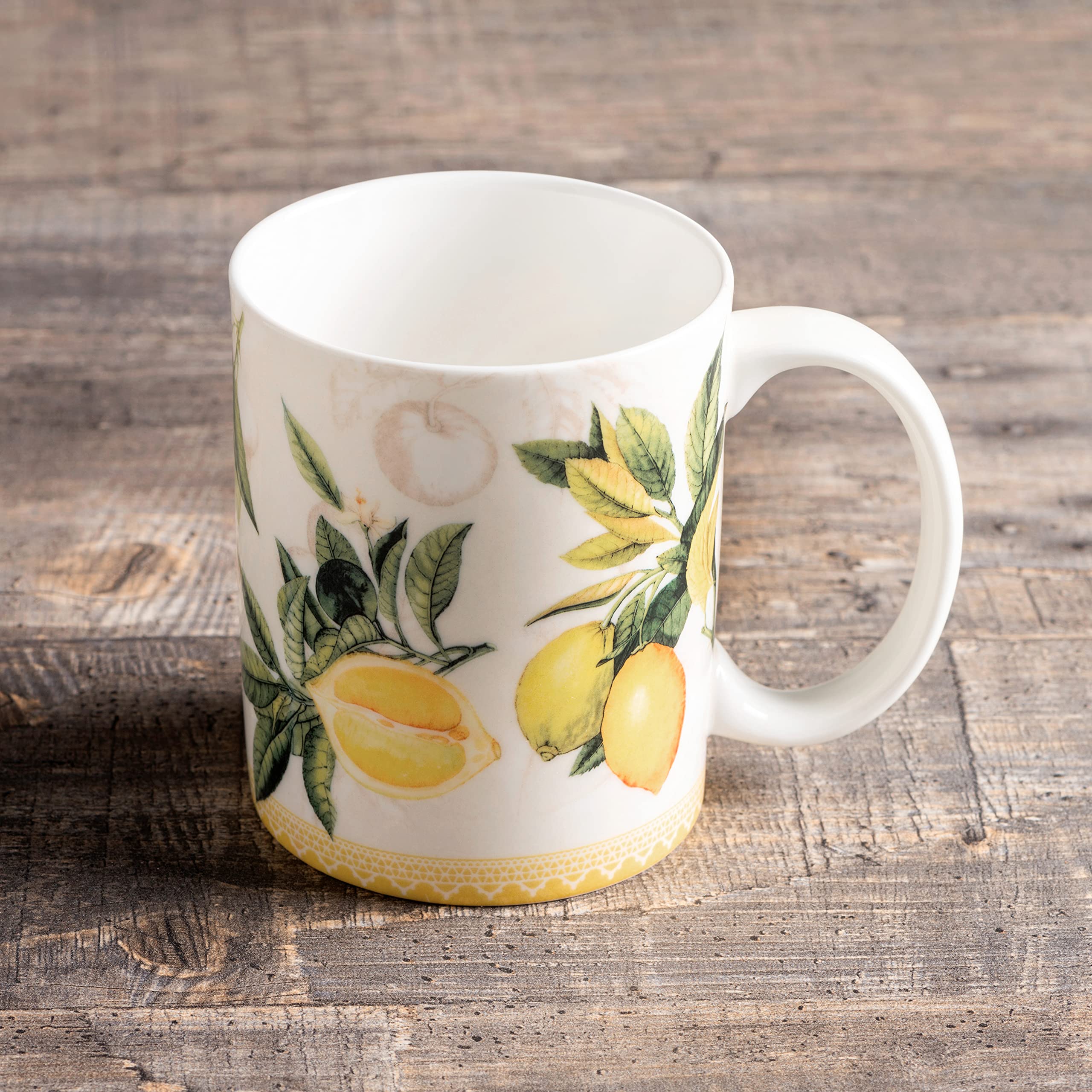 Maison d' Hermine Coffee Mug with Handles Tea Cups (15 Ounce, Pack of 1)