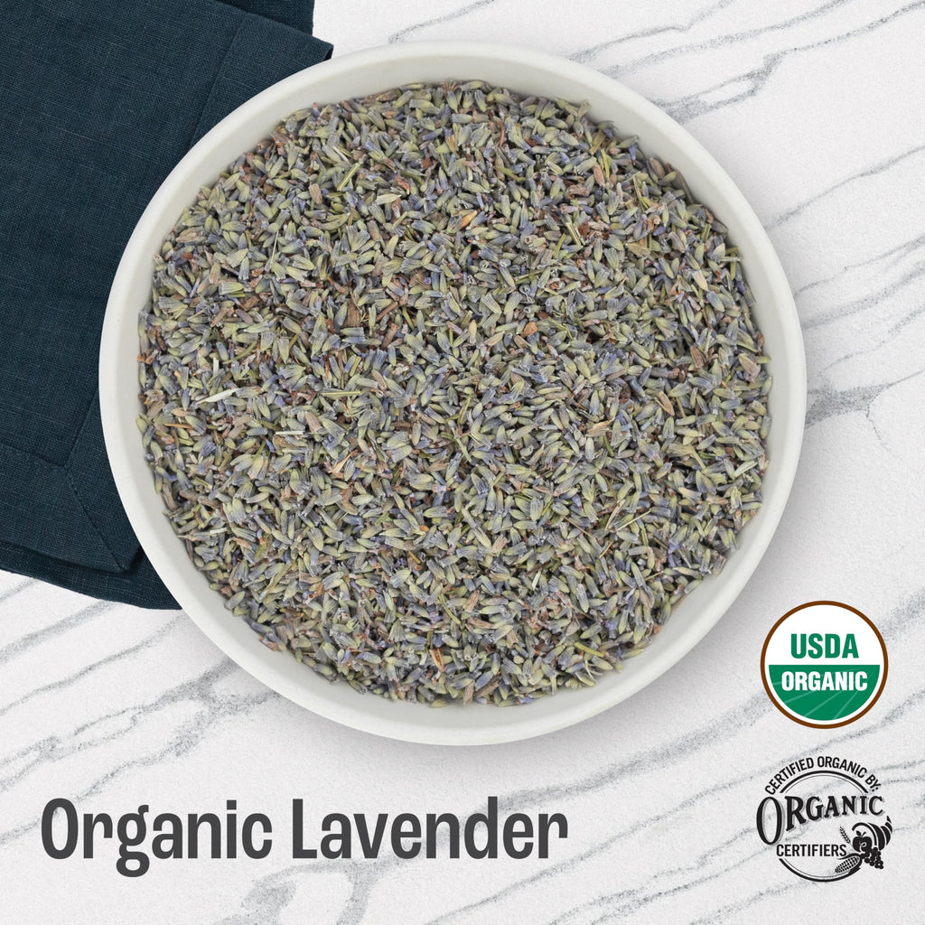J MAC BOTANICALS, Organic Lavender Flower (4 oz), Dried Lavender Flowers, Buds, Manufactured in The USA