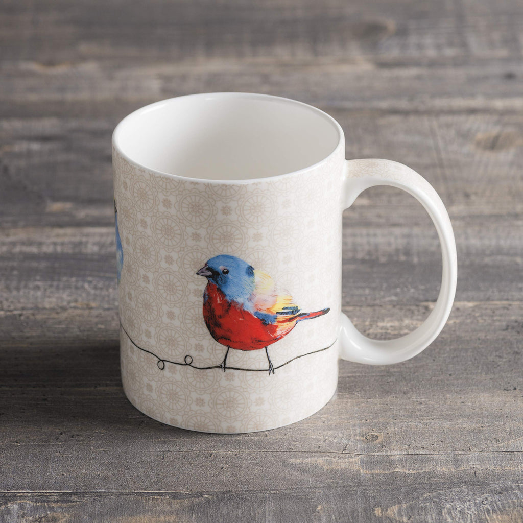 Maison d' Hermine Coffee Mug with Handles Tea Cups (12 Ounce, Pack of 1)