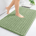 Arotive Luxury Chenille Bathroom Rug Mat, Extra Soft Thick Absorbent Shaggy Bath Rugs, Non-Slip Machine Wash Dry, Plush Bath Mats for Bathroom, Shower and Tub, 30x20, Sage Green