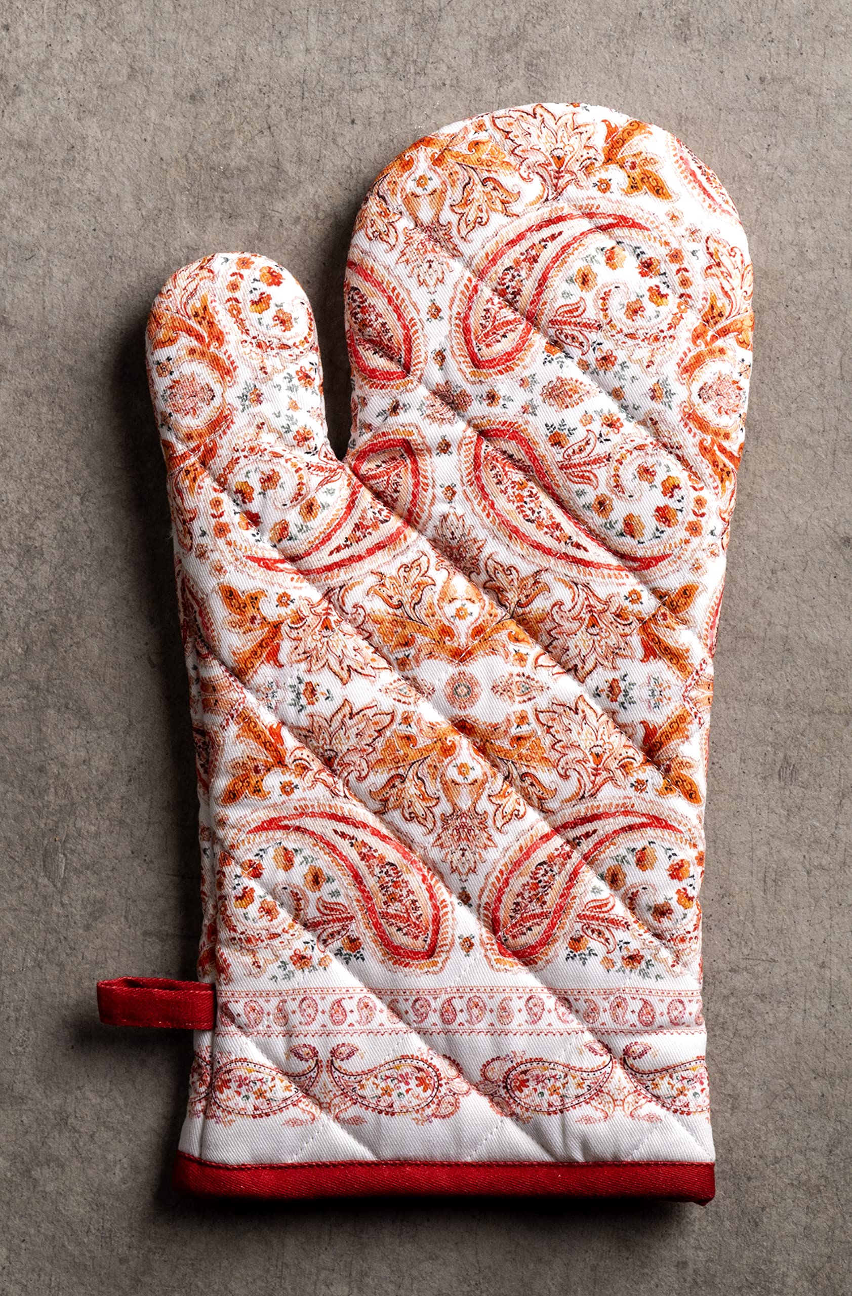 Maison d'Hermine Oven Gloves 100% Cotton Oven Mitt (7" x 13", Pack of 1)