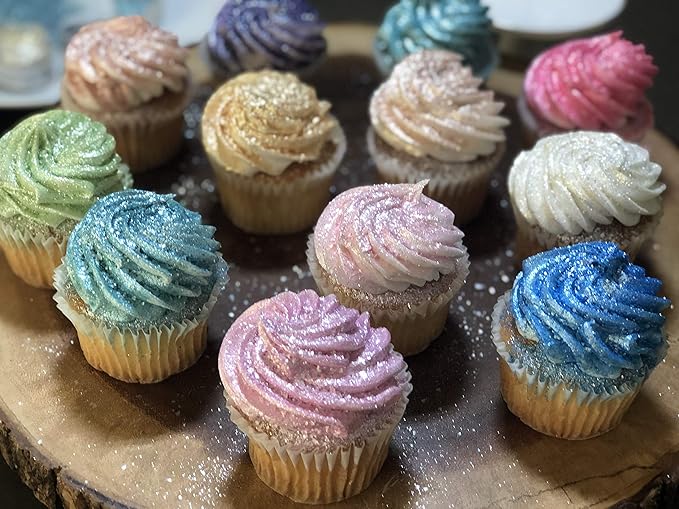 BAKELL Rose Gold Edible Glitter, 45 Grams | TINKER DUST Edible Glitter | KOSHER Certified | 100% Edible Glitter | Cakes, Cupcakes, Cake Pops, Drinks, Dessert Vegan Glitter & Dusts (45g Shaker, Rose Gold)
