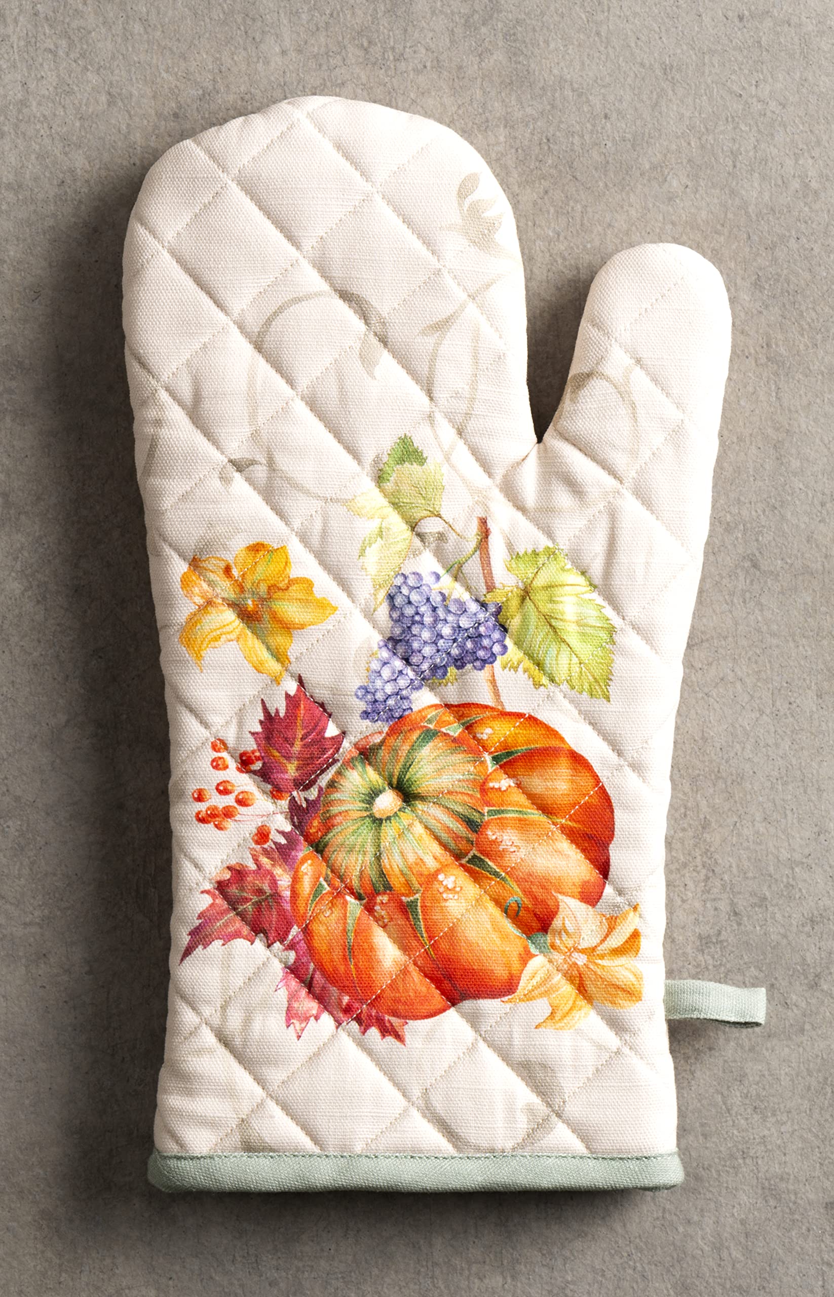 Maison d' Hermine 100% Cotton Oven Mitt & Pot Holder Set (7.5"x13" & 8"x8")
