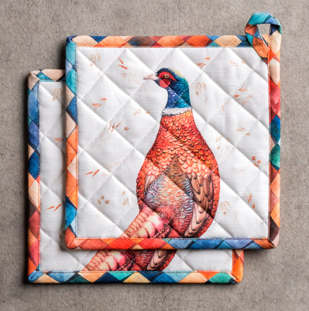 Maison d' Hermine Pot Holders 100% Cotton Potholders (8" x 8", Pack of 2)