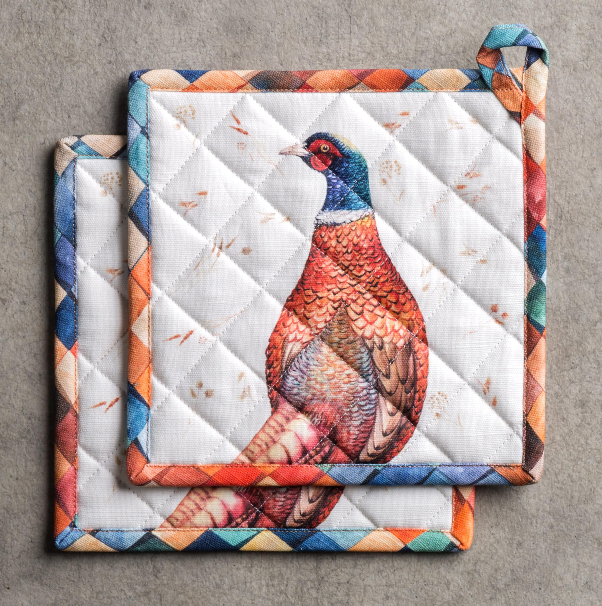 Maison d' Hermine Pot Holders 100% Cotton Potholders (8" x 8", Pack of 2)