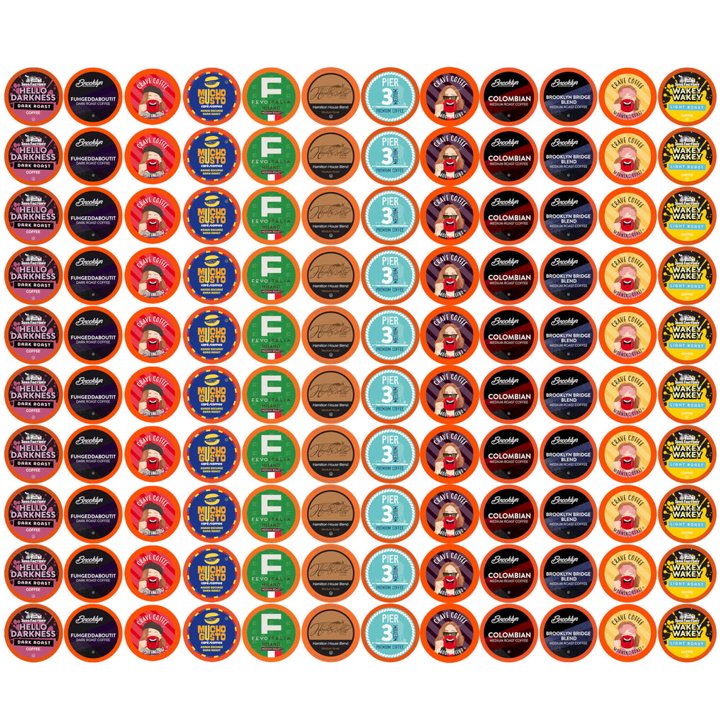Coffee Pod Variety Packs All Roasts Sampler, Assorted, Compatible with 2.0 K-Cup Brewers, Variety Pack, 120 Count (Pack of 1)