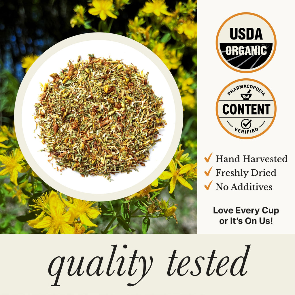 Wild Bliss Organic St Johns Wort Herbal Tea, Mood Balance, 20 Tea Bags