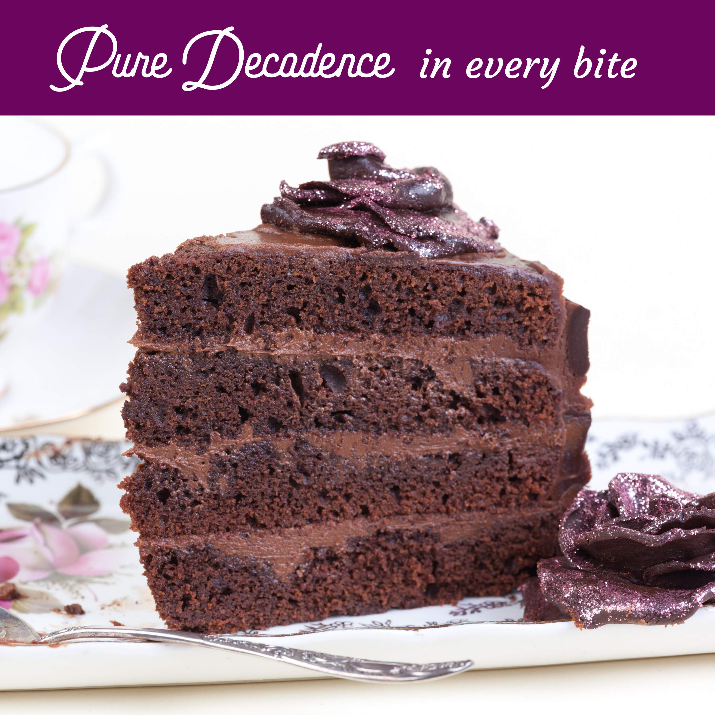 Sweet Logic Keto Baking Mix - Triple Chocolate Cake - Gluten-Free - Dairy Free - Diabetic-Friendly - High Protein - Allulose - Stevia - Low Sugar - Low Carb - Quick 20-Minute Prep (1-2G Carbs Per Serving)
