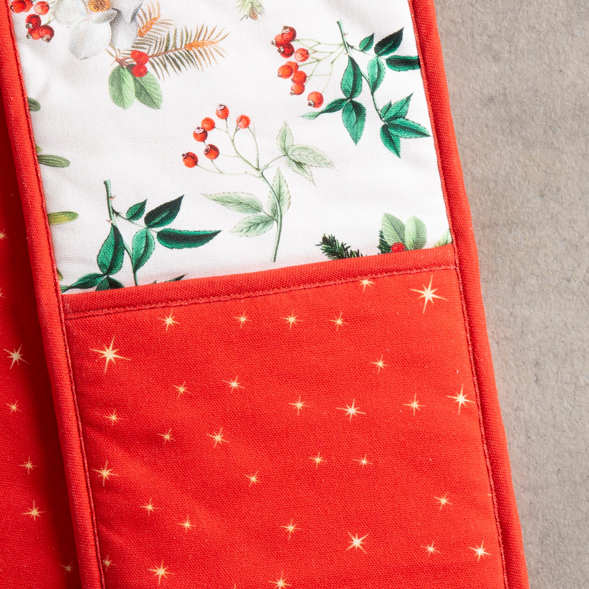Maison d' Hermine Double Oven Mitts 100% Cotton Double Oven Glove (7"x35")