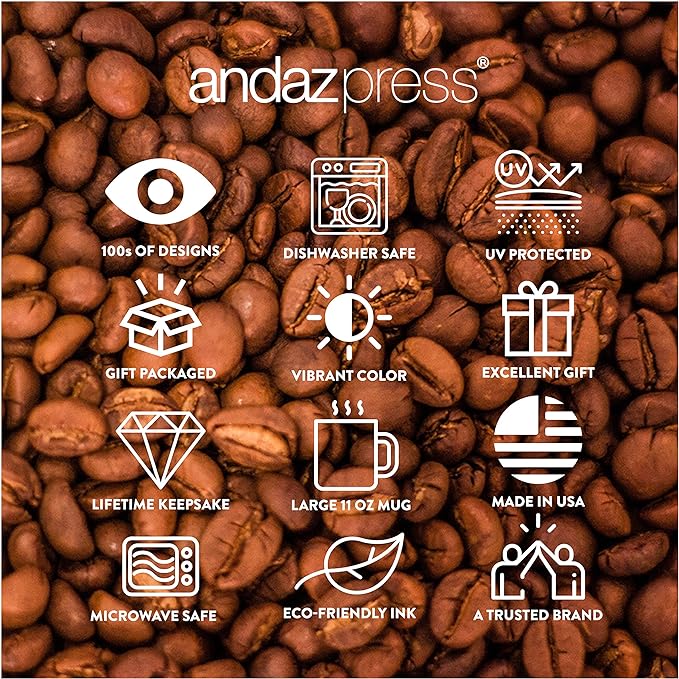 Andaz Press Funny Family 11oz. Coffee Mug Gift, Thank You for Being My Godfather, Punch in Face, 1-Pack, Christmas Birthday Drinking Cup Present Ideas
