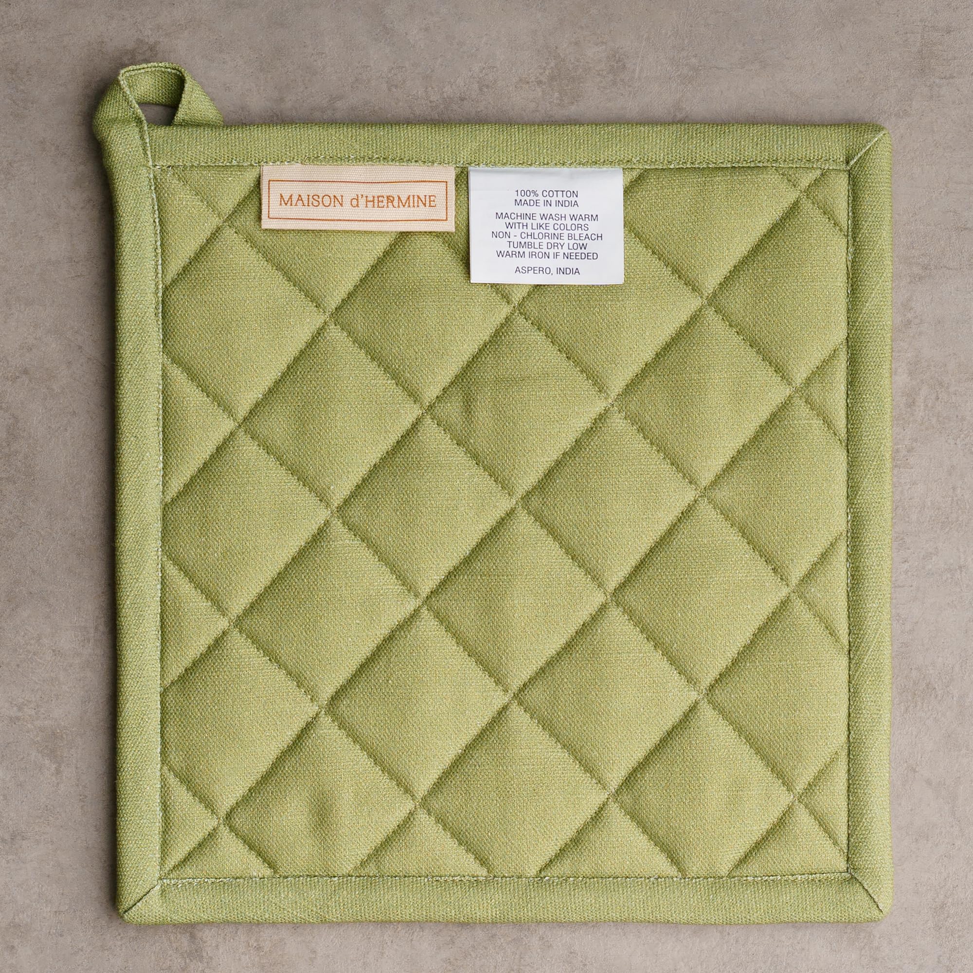 Maison d' Hermine Pot Holders 100% Cotton Potholders (8" x 8", Pack of 1)