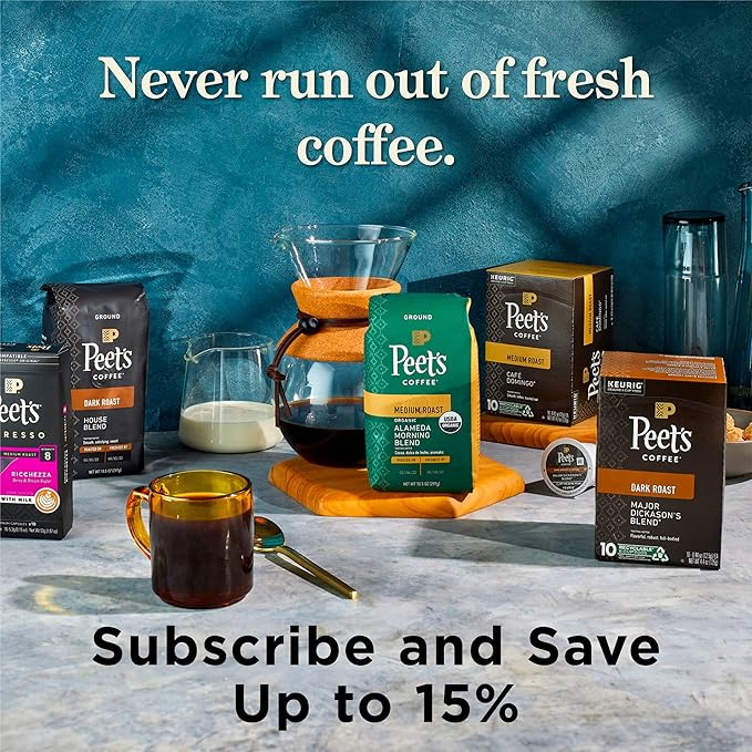 Peet's Coffee, Dark Roast Keurig K-Cup Pods - French Roast 32 Count (1 Box of 32 K-Cup Pods)
