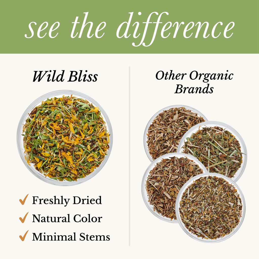 Wild Bliss Organic St Johns Wort Herbal Tea, Mood Balance, 20 Tea Bags