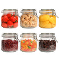 ComSaf Square Small Glass Spice Jars with Airtight Lids 4 oz 12 Pack Pantry