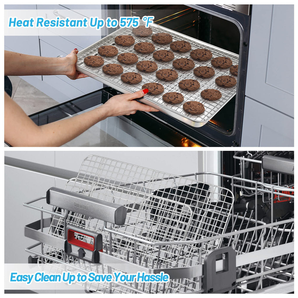 TeamFar Cooling Rack, Stainless Steel Baking Rack for Oven