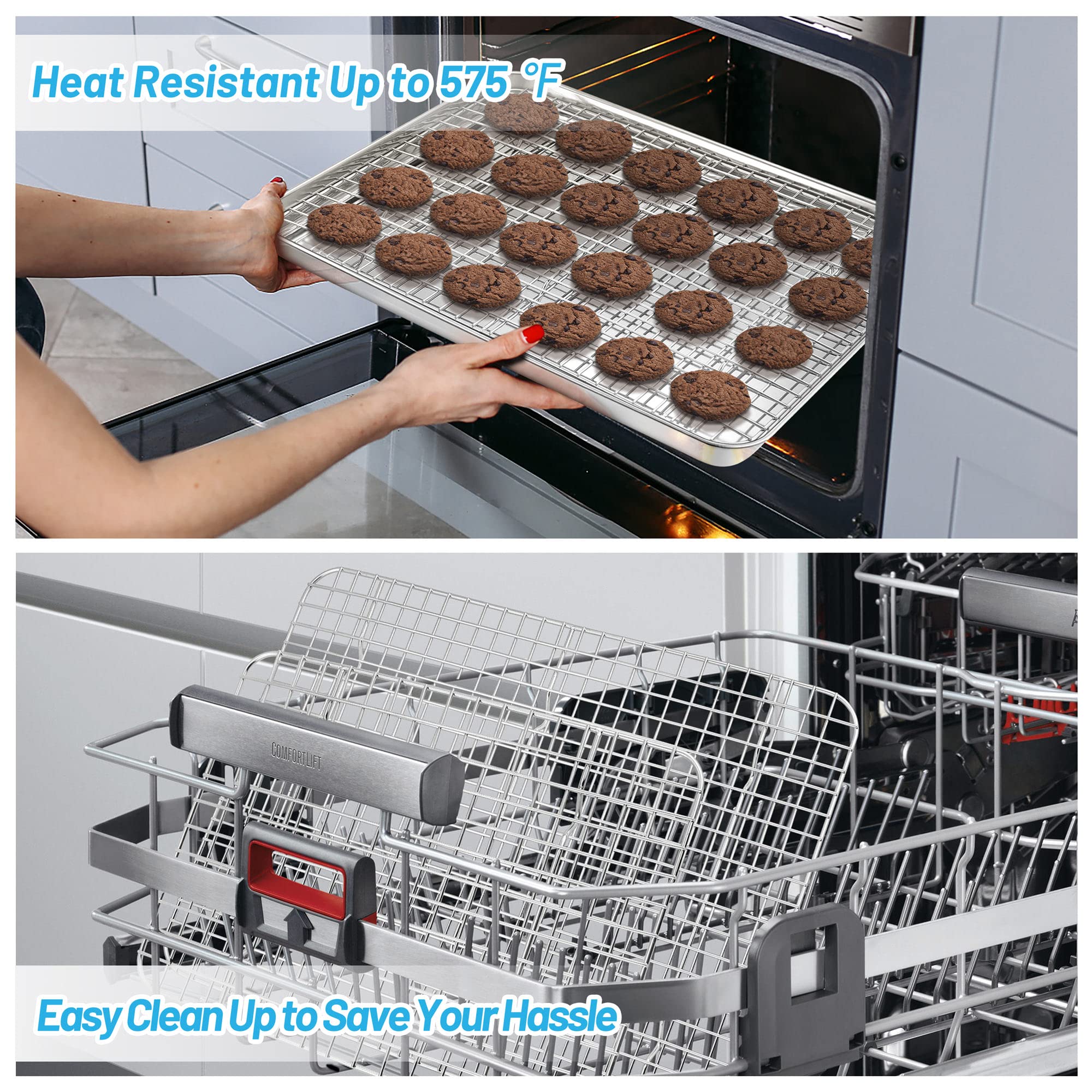 TeamFar Cooling Rack, Stainless Steel Baking Rack for Oven