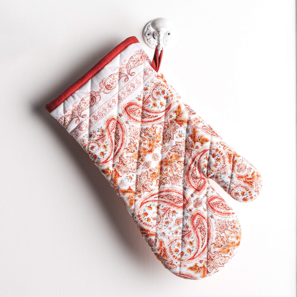 Maison d'Hermine Oven Gloves 100% Cotton Oven Mitt (7" x 13", Pack of 1)