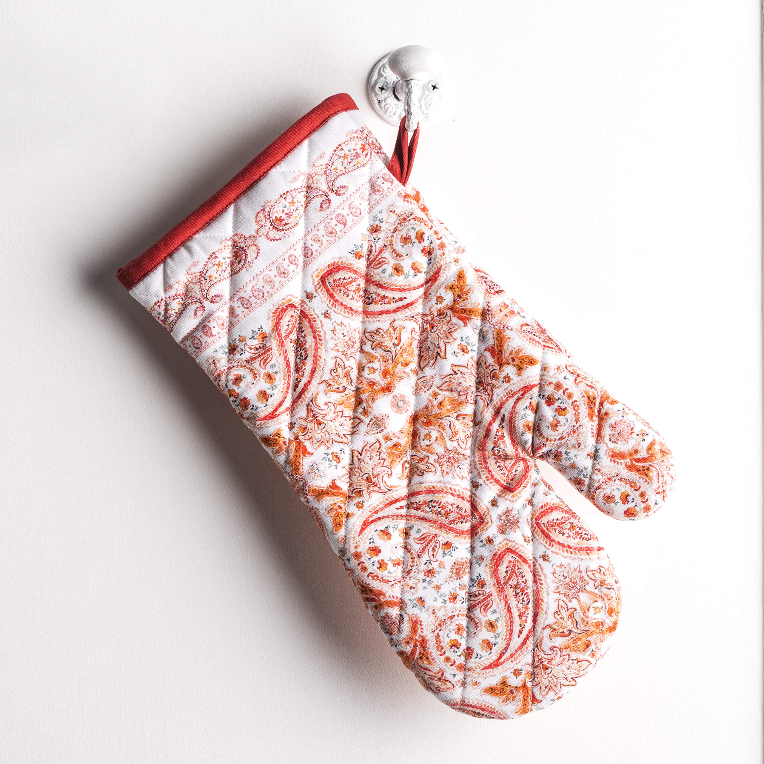 Maison d'Hermine Oven Gloves 100% Cotton Oven Mitt (7" x 13", Pack of 1)