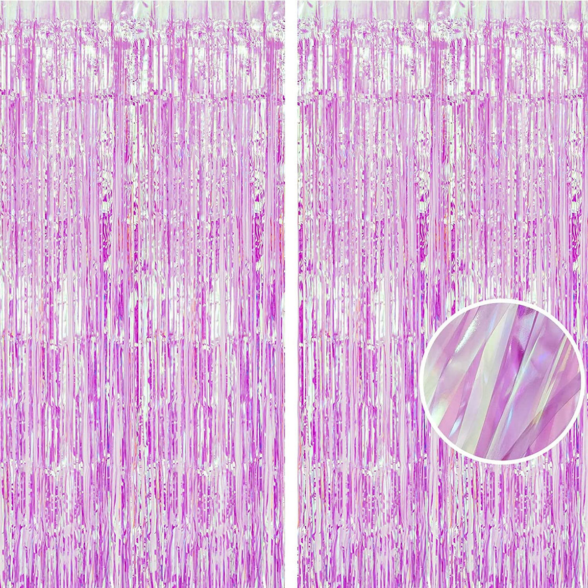 BRAVESHINE Pastel Green Streamers Party Backdrop Decorations 2 Pack