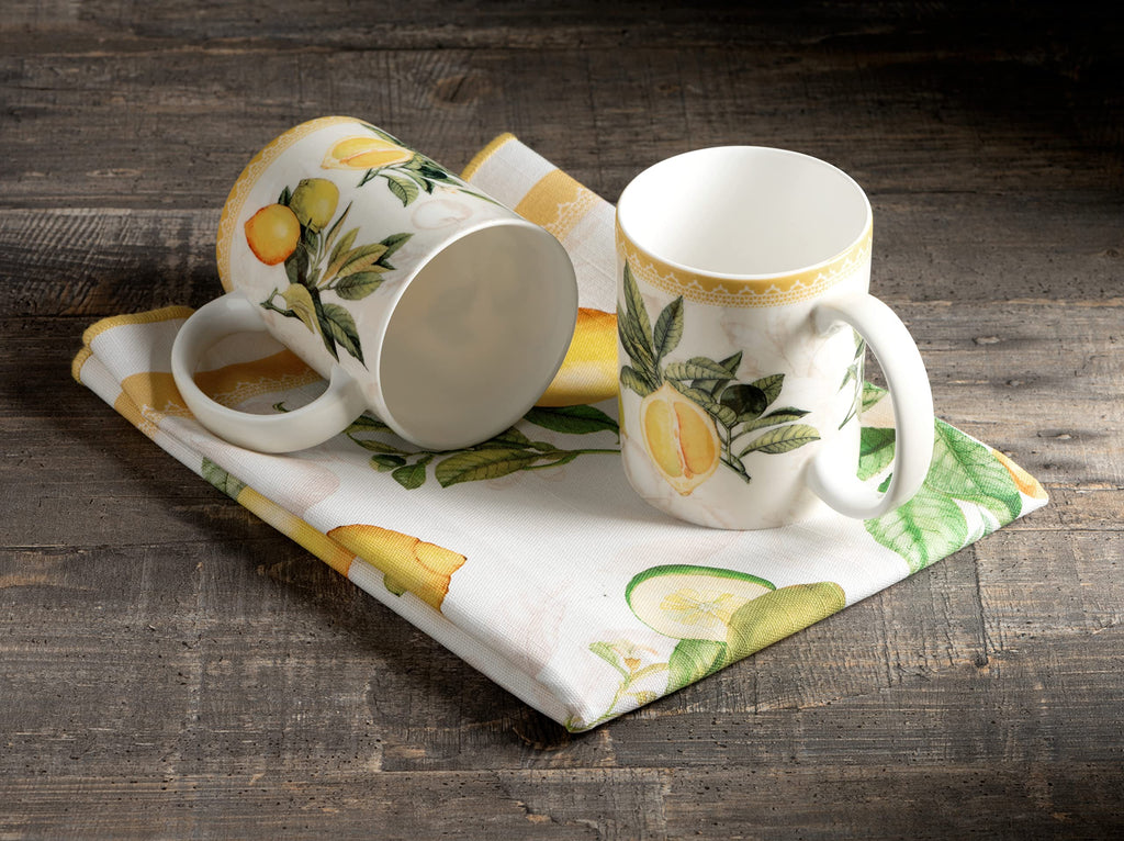 Maison d' Hermine Coffee Mug with Handles Tea Cups (15 Ounce, Pack of 1)