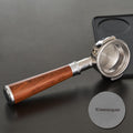 Coosigar 58mm Bottomless Portafilter | Fits for E61 Group Head 2 Ears machines| Stainless Steel portafilter and Mahogany Handle|Espresso Machine Accessories(Mahogany)