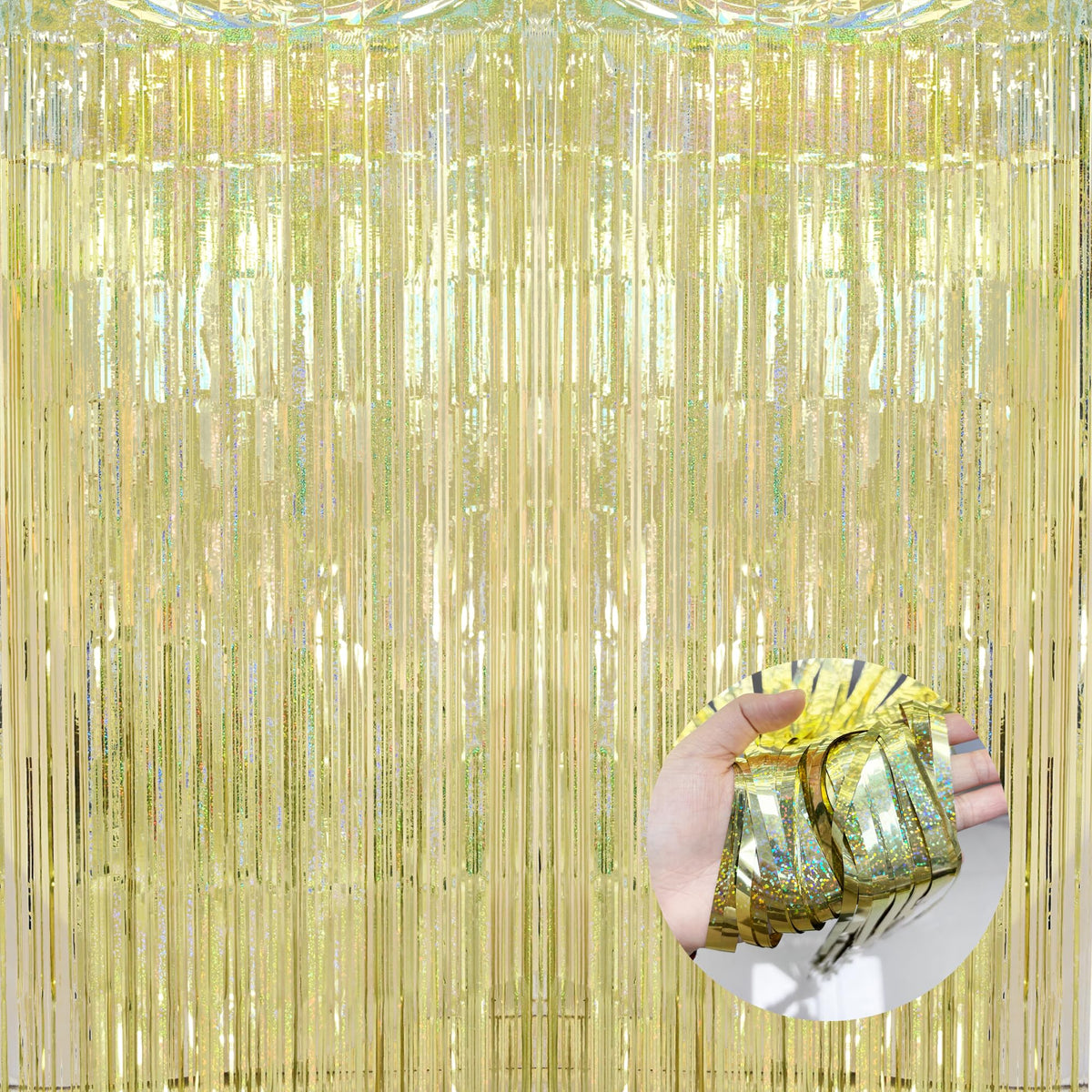 BRAVESHINE Pastel Green Streamers Party Backdrop Decorations 2 Pack
