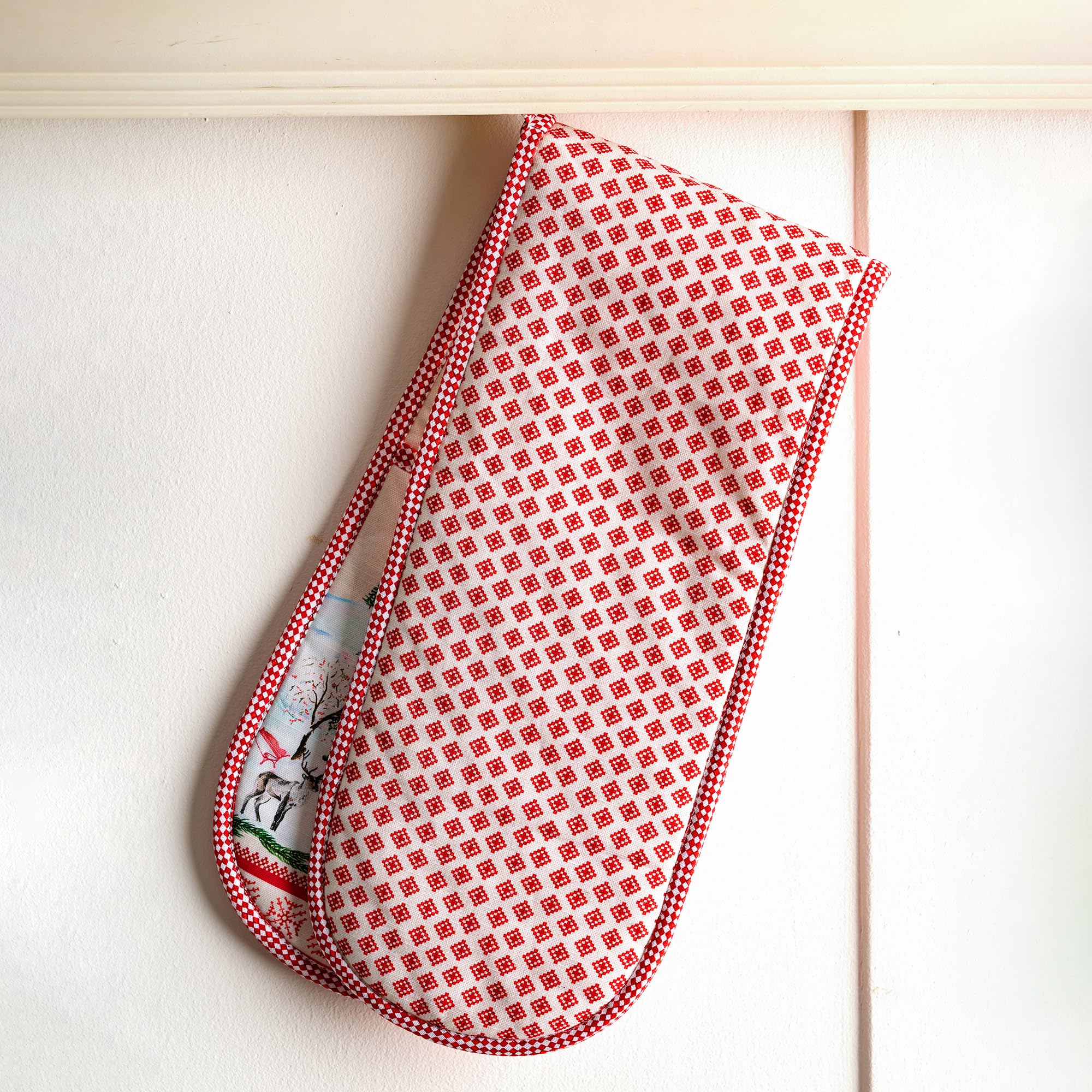 Maison d' Hermine Double Oven Mitts 100% Cotton Double Oven Glove (7"x35")