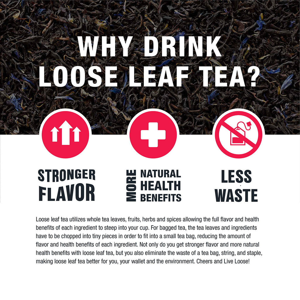 Tiesta Tea Victorian Earl Grey Loose Leaf Floral Earl Grey Black Tea 16oz