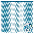 BRAVESHINE Blue Hanging Foil Fringe Snow Flakes Party Snowflake Backdrop