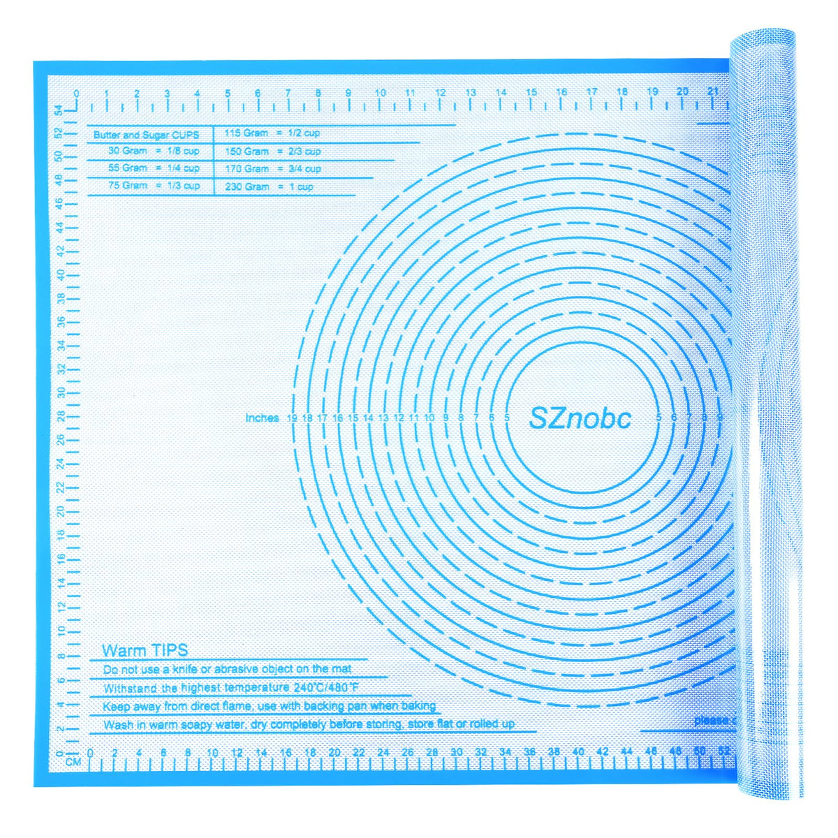 Silicone Pastry Mat 28X20 inch Baking Mat for Rolling Dough