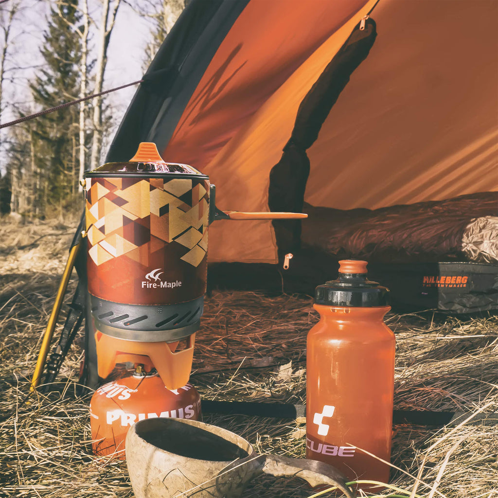Fire-Maple Fixed Star X2 Backpacking Camping Stove System, Orange,22oz