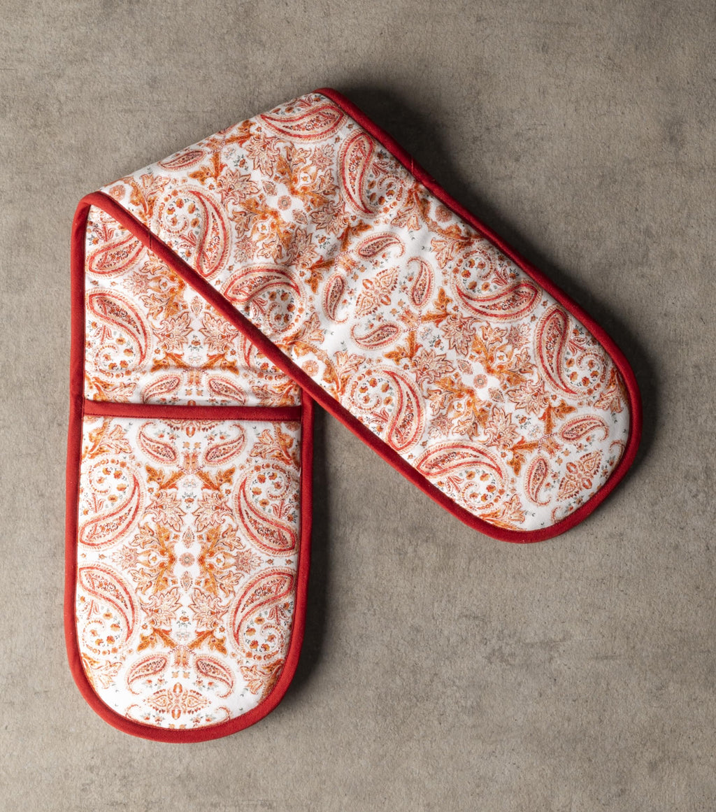 Maison d' Hermine Double Oven Mitts 100% Cotton Double Oven Glove (7"x35")
