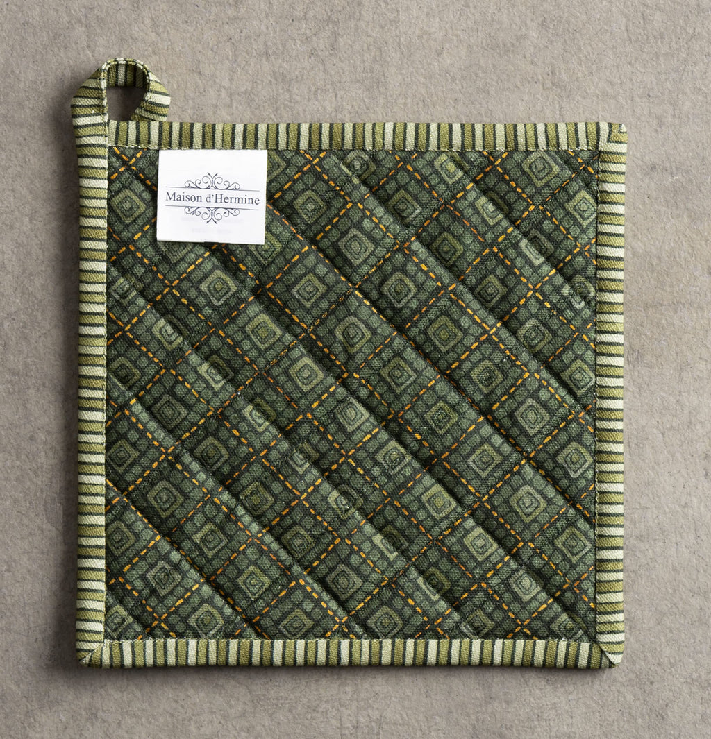Maison d' Hermine Pot Holders 100% Cotton Potholders (8" x 8", Pack of 2)