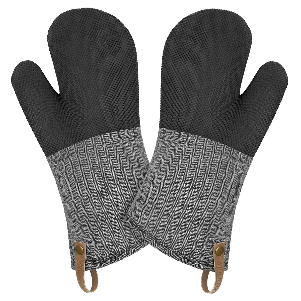 Cuisinart Heritage Kitchen Oven Mitts, Heat-Resistant, 2-Pack, 7"x13"