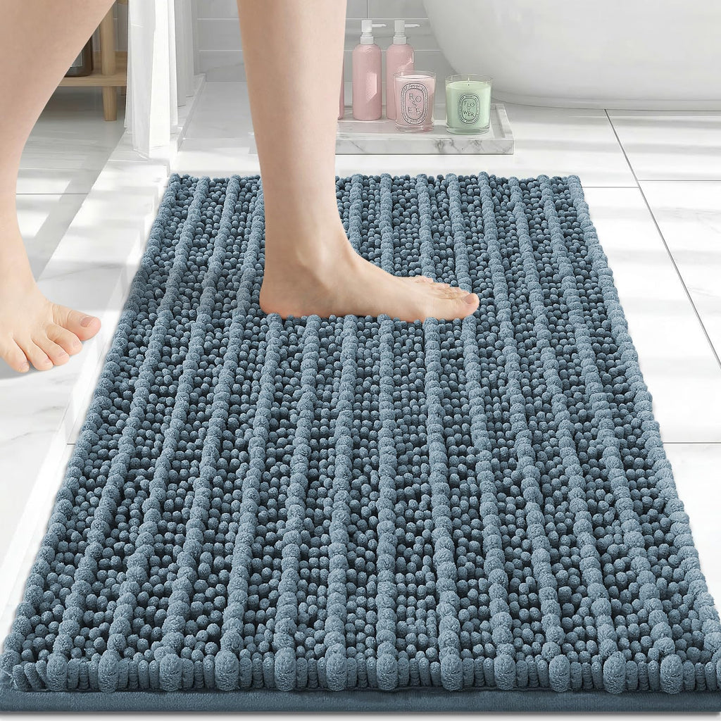 Arotive Bathroom Rugs Mat 24x16, Soft Absorbent Chenille Shaggy Bath Mat