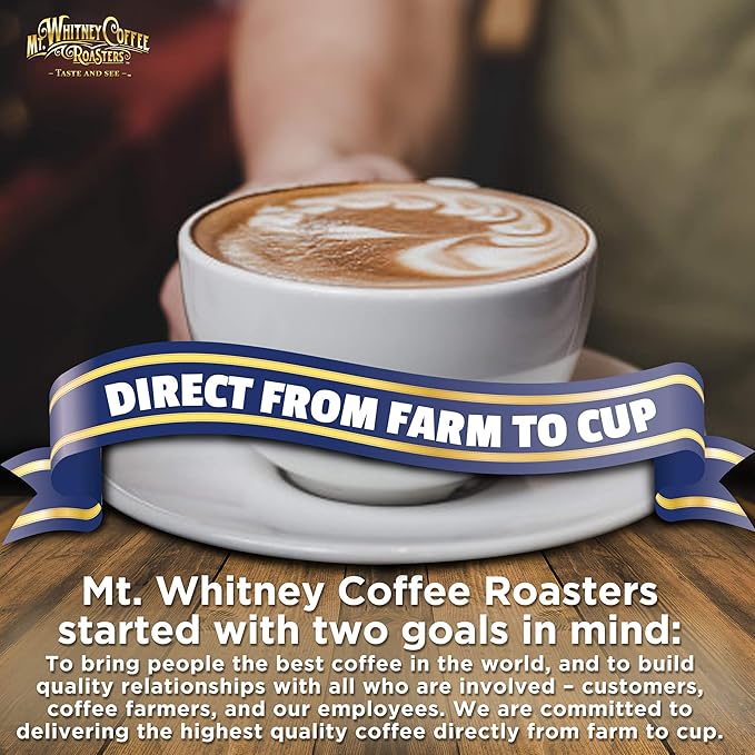 Mt. Whitney Organic Swiss Water, Low Acid, Decaf Coffee from Peru (Ground, 2 Lb)