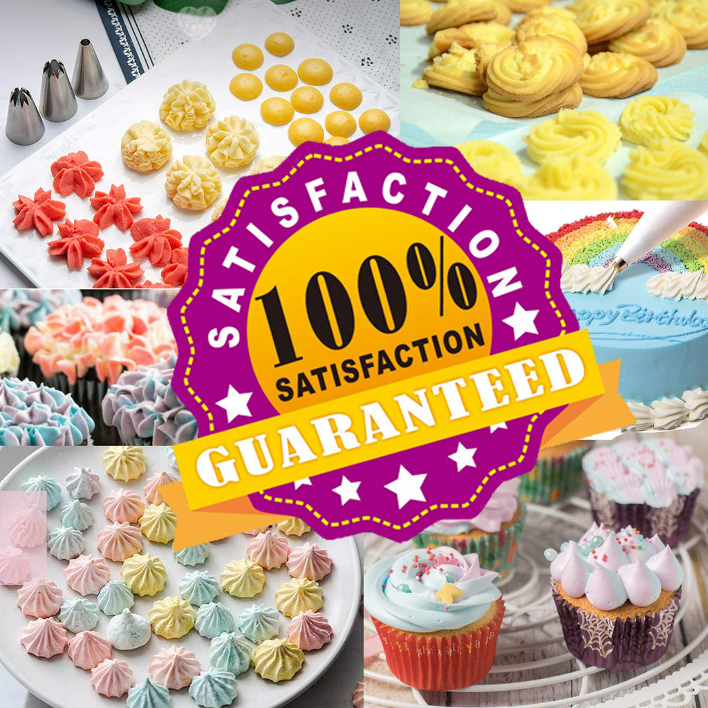 Piping Bags and Tips Set, 100PCS 12 Inch Disposable Pastry Bags with Tips Cupcake Frosting Piping Kit Cookie Decorating Supplies, Royal Icing Bags and Tips Set for Cake Decorating Baking Tools